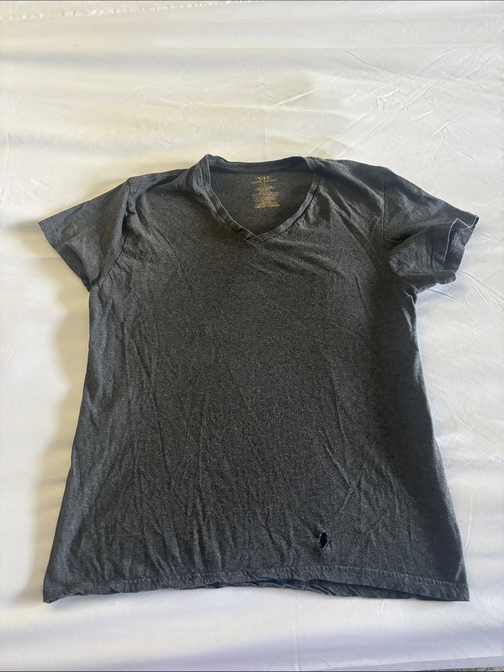 Polo by Ralph Lauren Charcoal V-Neck Tee